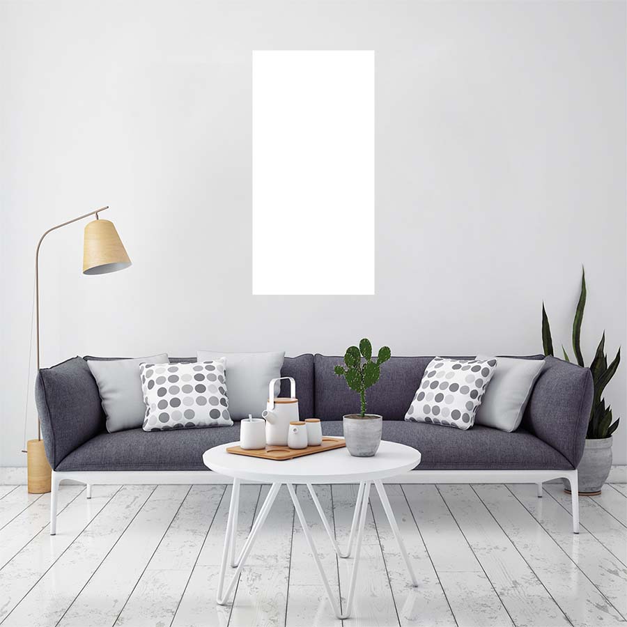 Livingroom Mockup with cutout for Format 1to2